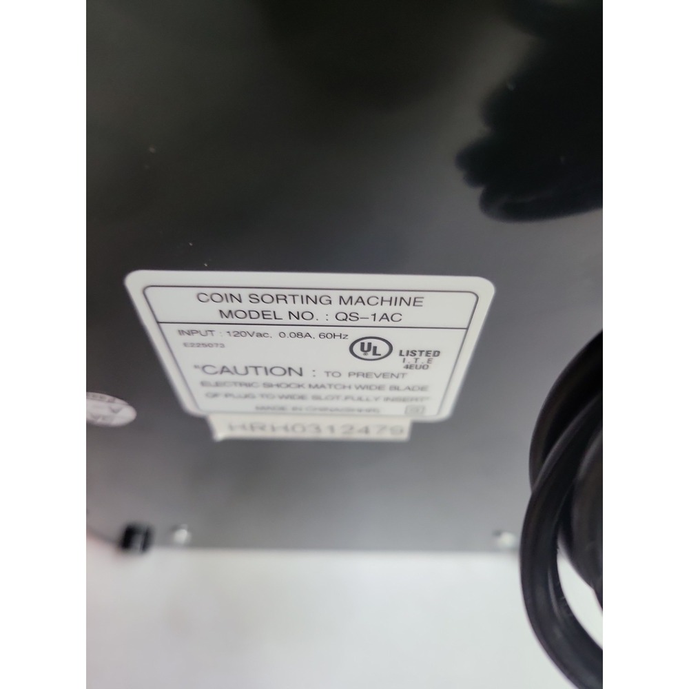 Royal Sovereign QS-1AC Quick Sort Coin Sorter Counter Machine Tested & Works - Picture 9 of 9